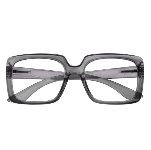 Doubleice reading glasses Flow grey, front